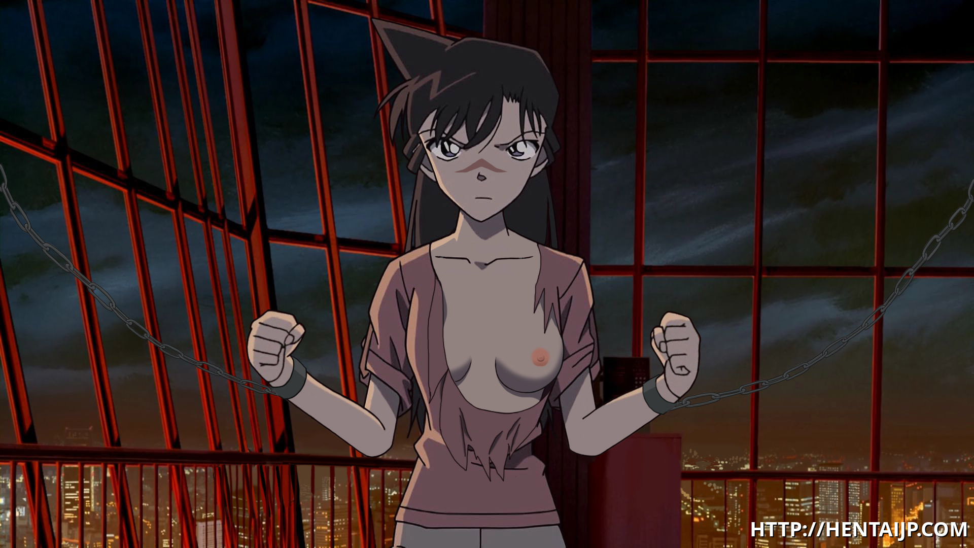 hentai 코난 장미 Looks like this brawl was not too good for Ran Mouri's new dress… –  Detective Conan Hentai